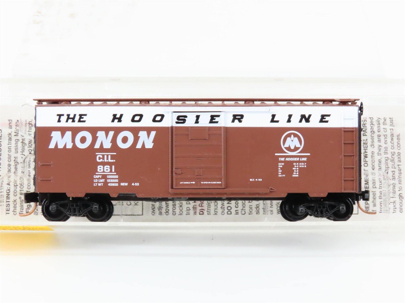 N Scale Micro-Trains MTL 20486 CIL Monon 