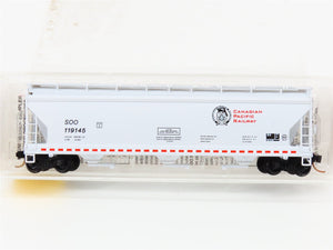 N Scale Micro-Trains MTL 94140 SOO Canadian Pacific 3-Bay Covered Hopper #119145