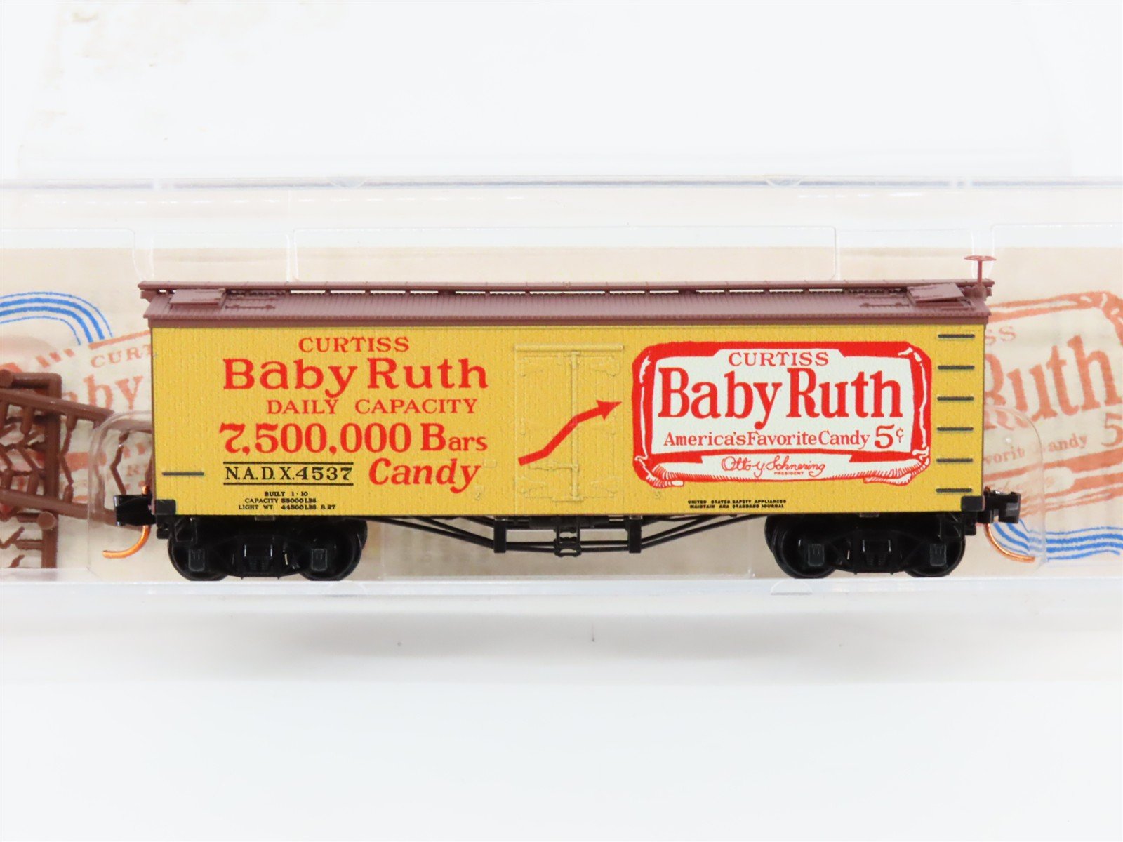 N Scale Micro-Trains MTL 04900710 NADX Nestle Baby Ruth #7 40' Wood Reefer #4537