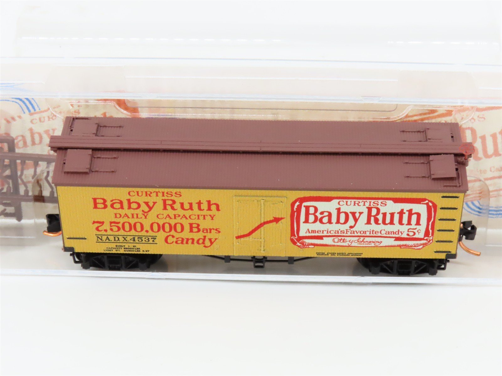 N Scale Micro-Trains MTL 04900710 NADX Nestle Baby Ruth #7 40' Wood Reefer #4537