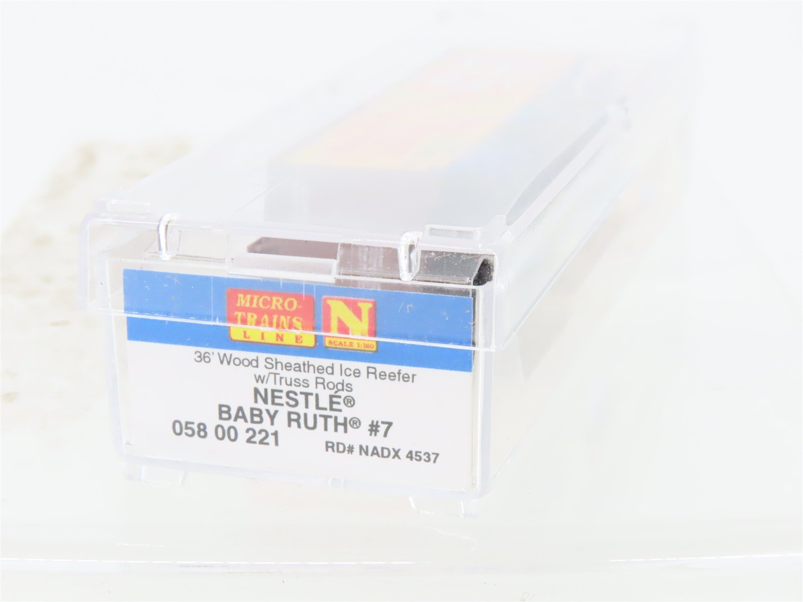 N Scale Micro-Trains MTL 04900710 NADX Nestle Baby Ruth #7 40' Wood Reefer #4537