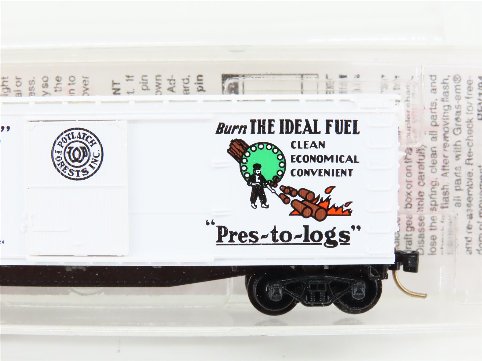 N Scale Micro-Trains MTL 42060 Potlatch Lumber Co 40' Boxcar #424
