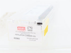 N Scale Micro-Trains MTL 42060 Potlatch Lumber Co 40' Boxcar #424
