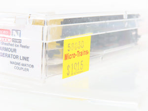 N Scale Micro-Trains MTL 58030 Armour Refrigerator Line 36' Wood Reefer #7306