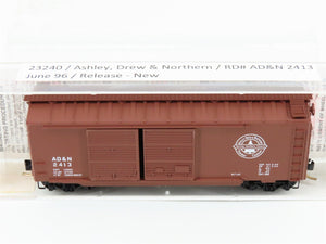 N Scale Micro-Trains MTL 23240 AD&N Ashley Drew Northern 40' Boxcar #2413