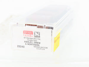 N Scale Micro-Trains MTL 23240 AD&N Ashley Drew Northern 40' Boxcar #2413