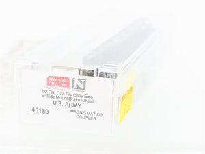 N Scale Micro-Trains MTL 45180 USAX US Army 50' Flatcar #38066