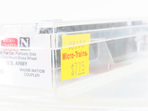 N Scale Micro-Trains MTL 45180 USAX US Army 50' Flatcar #38066