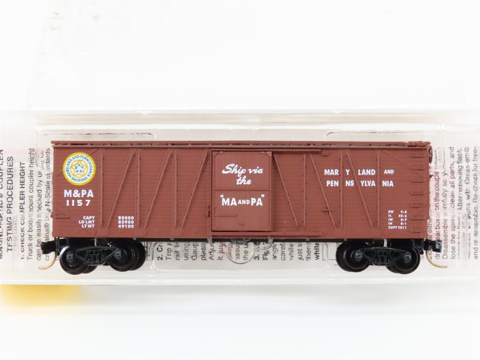 N Scale Micro-Trains MTL 28020 M&PA Maryland & Pennsylvania 40' Boxcar #1157
