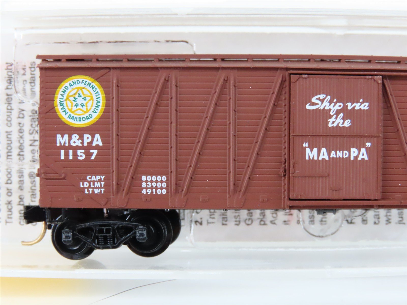 N Scale Micro-Trains MTL 28020 M&PA Maryland & Pennsylvania 40' Boxcar #1157