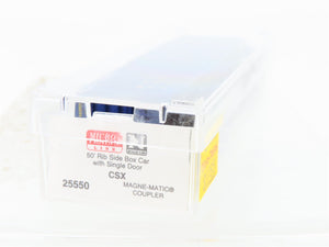 N Scale Micro-Trains MTL 25550 CSX Railway 50' Rib Side Boxcar #141001