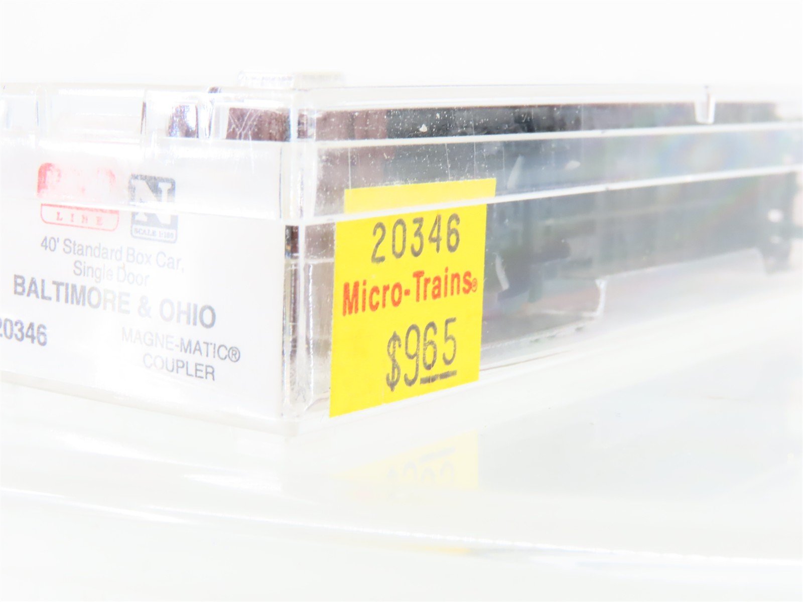N Scale Micro-Trains MTL 20346 B&O Baltimore & Ohio 40' Standard Boxcar #470687