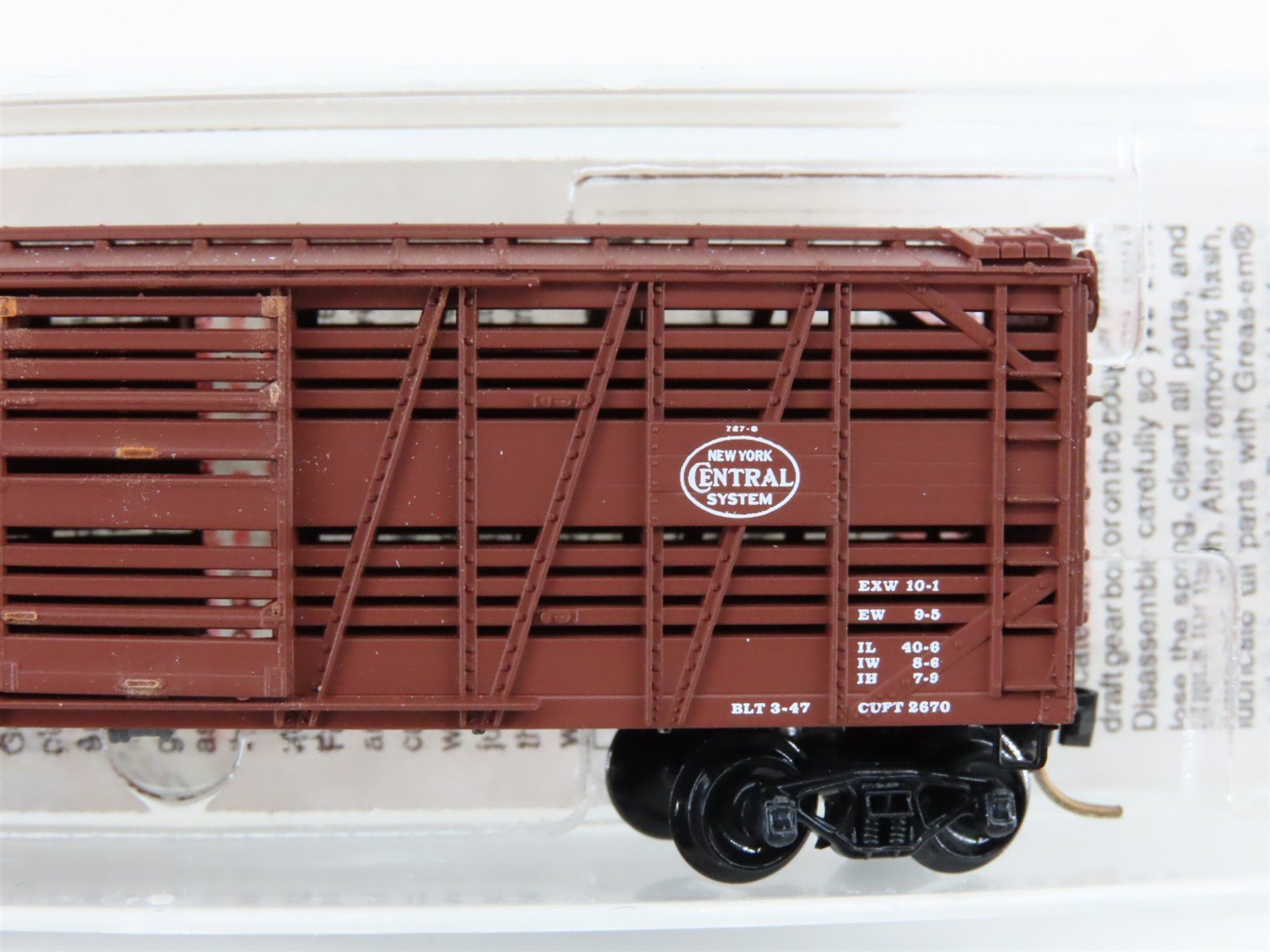 N Scale Micro-Trains MTL 35040 NYC New York Central 40' Despatch Stock #28022