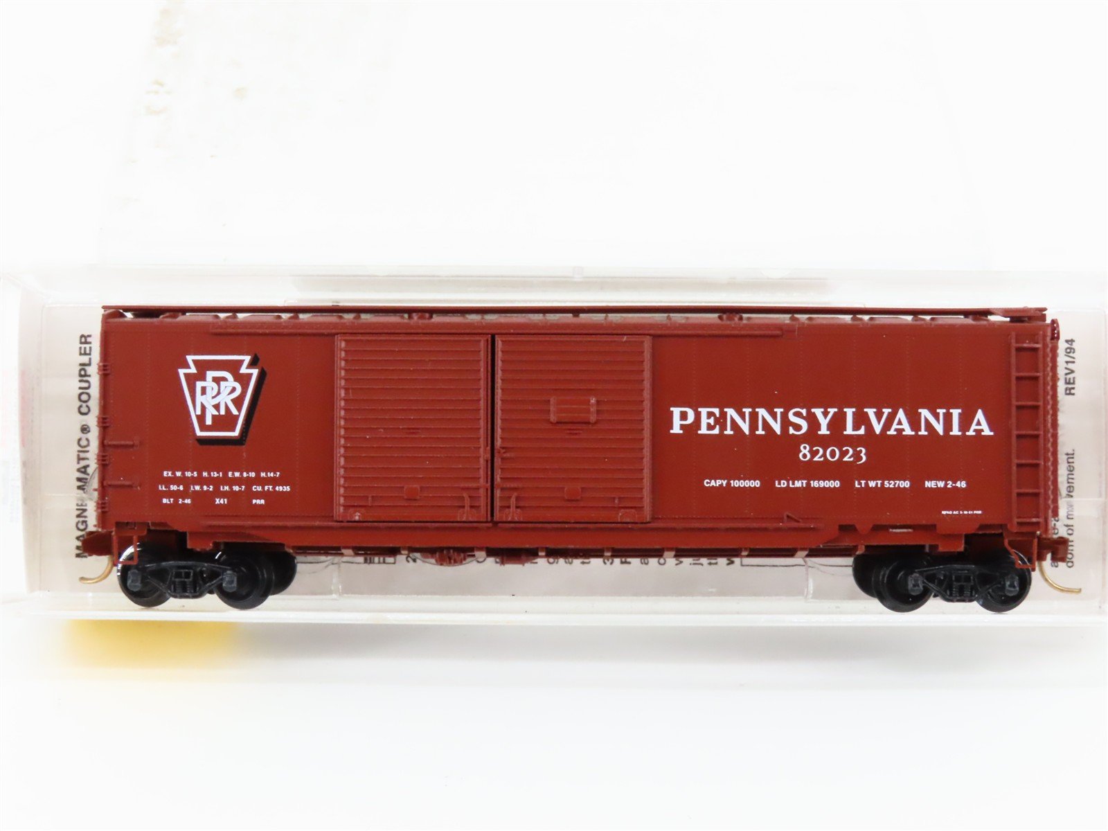 N Scale Micro-Trains MTL 78010 PRR Pennsylvania 50' Auto Boxcar #82023