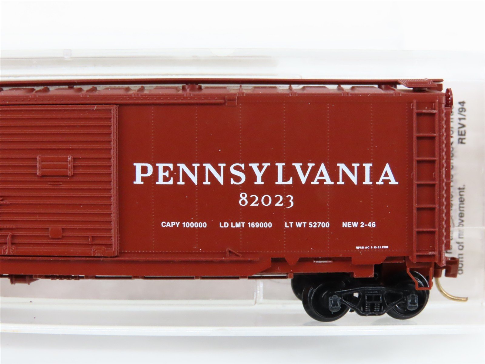 N Scale Micro-Trains MTL 78010 PRR Pennsylvania 50' Auto Boxcar #82023