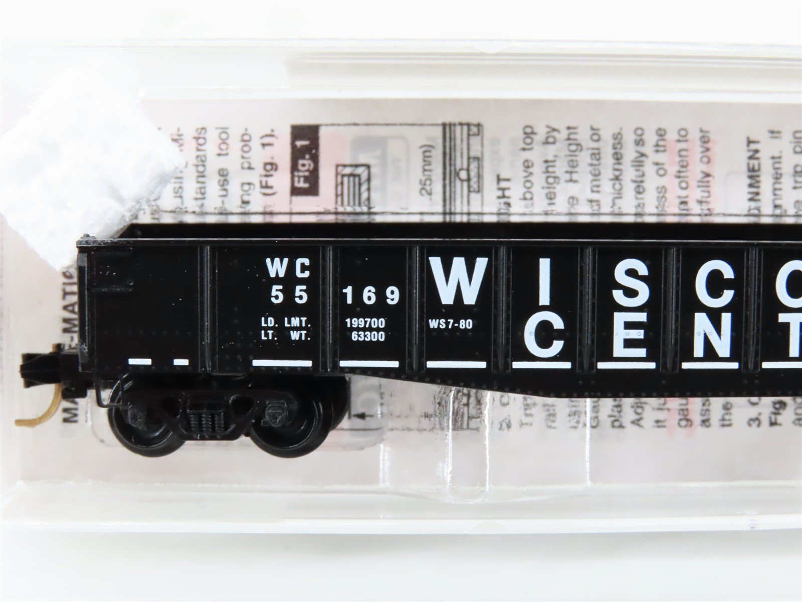 N Scale Micro-Trains MTL 46330 WC Wisconsin Central 50' Fishbelly Gondola #55169