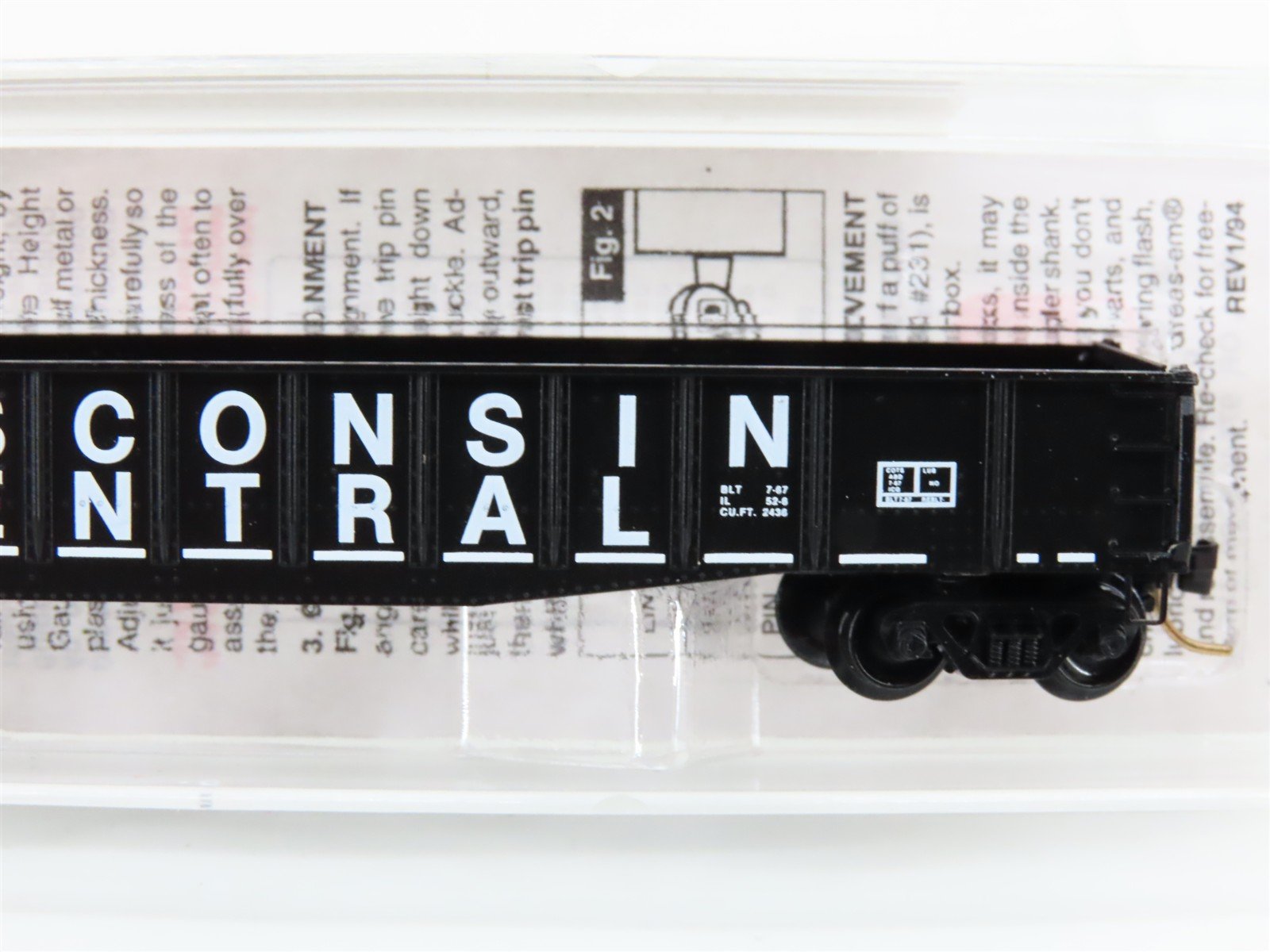 N Scale Micro-Trains MTL 46330 WC Wisconsin Central 50' Fishbelly Gondola #55169