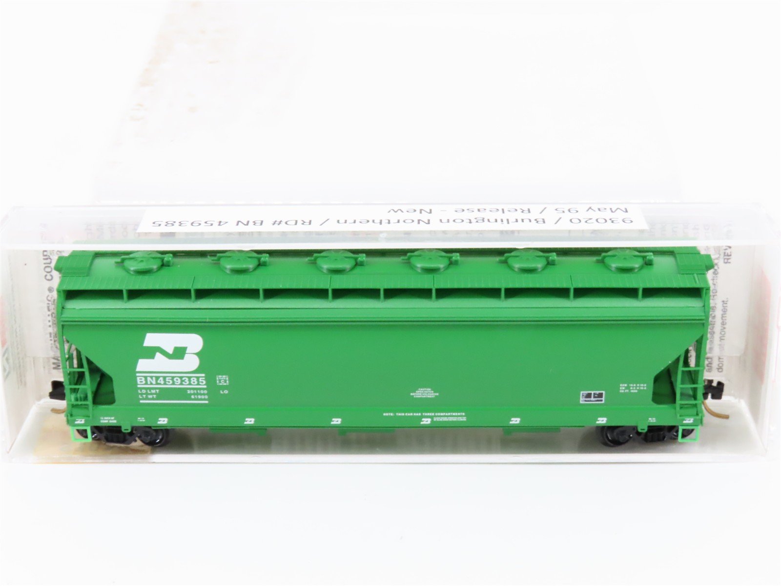 N Scale Micro-Trains MTL 93020 BN Burlington Northern 3-Bay Hopper #459385