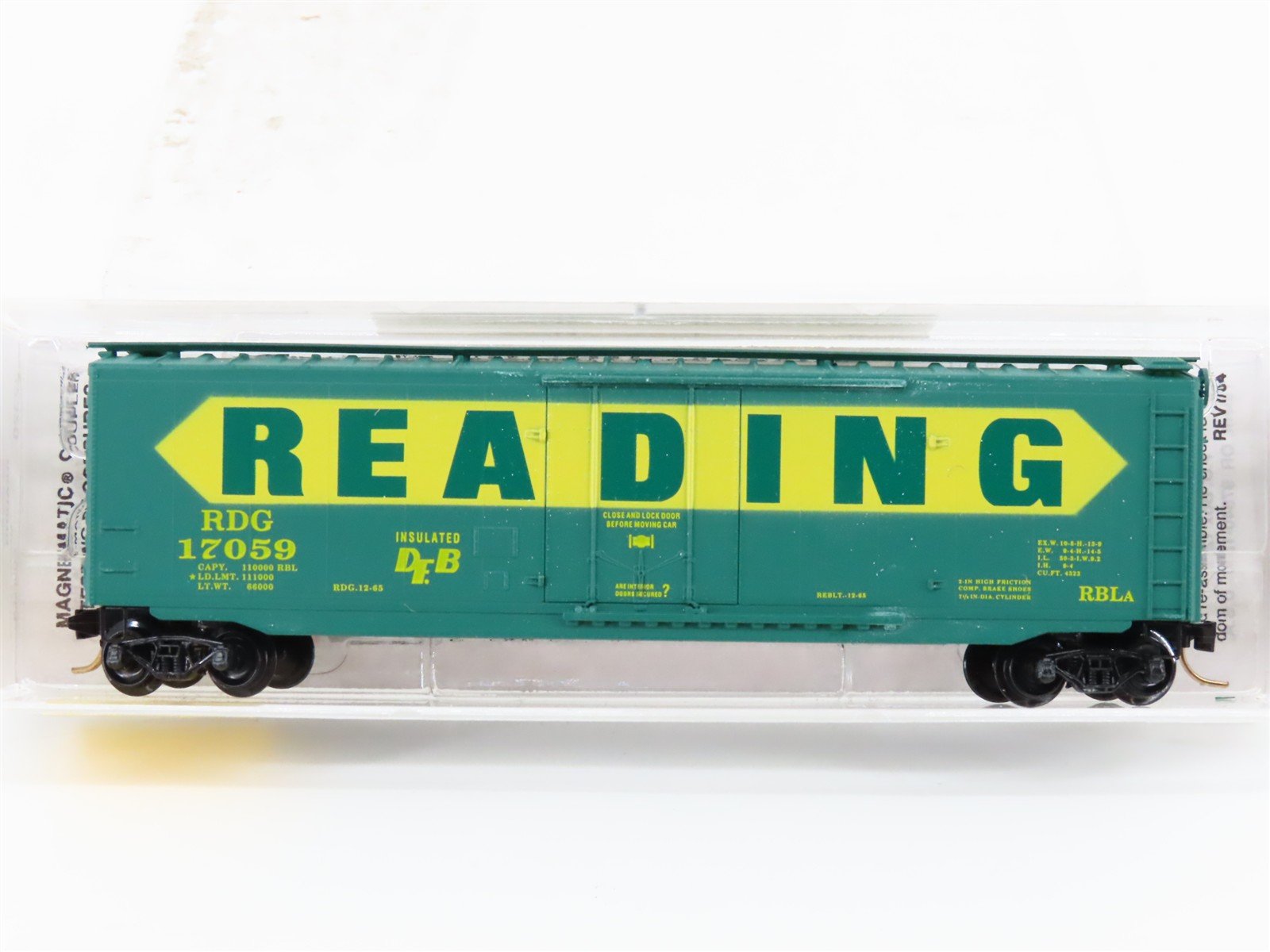 N Scale Micro-Trains MTL 32320 RDG Reading 50' Standard Boxcar #17059