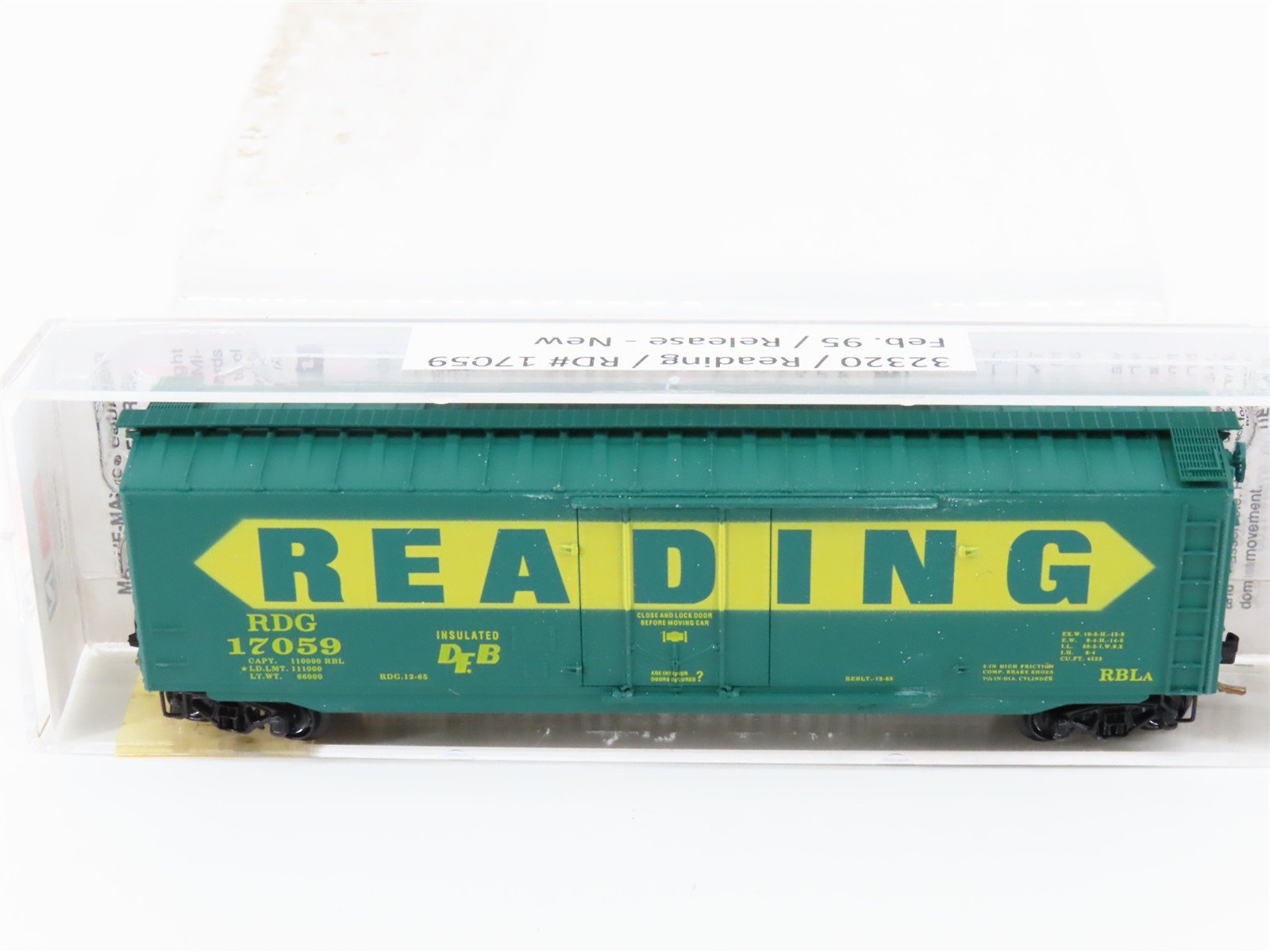 N Scale Micro-Trains MTL 32320 RDG Reading 50' Standard Boxcar #17059