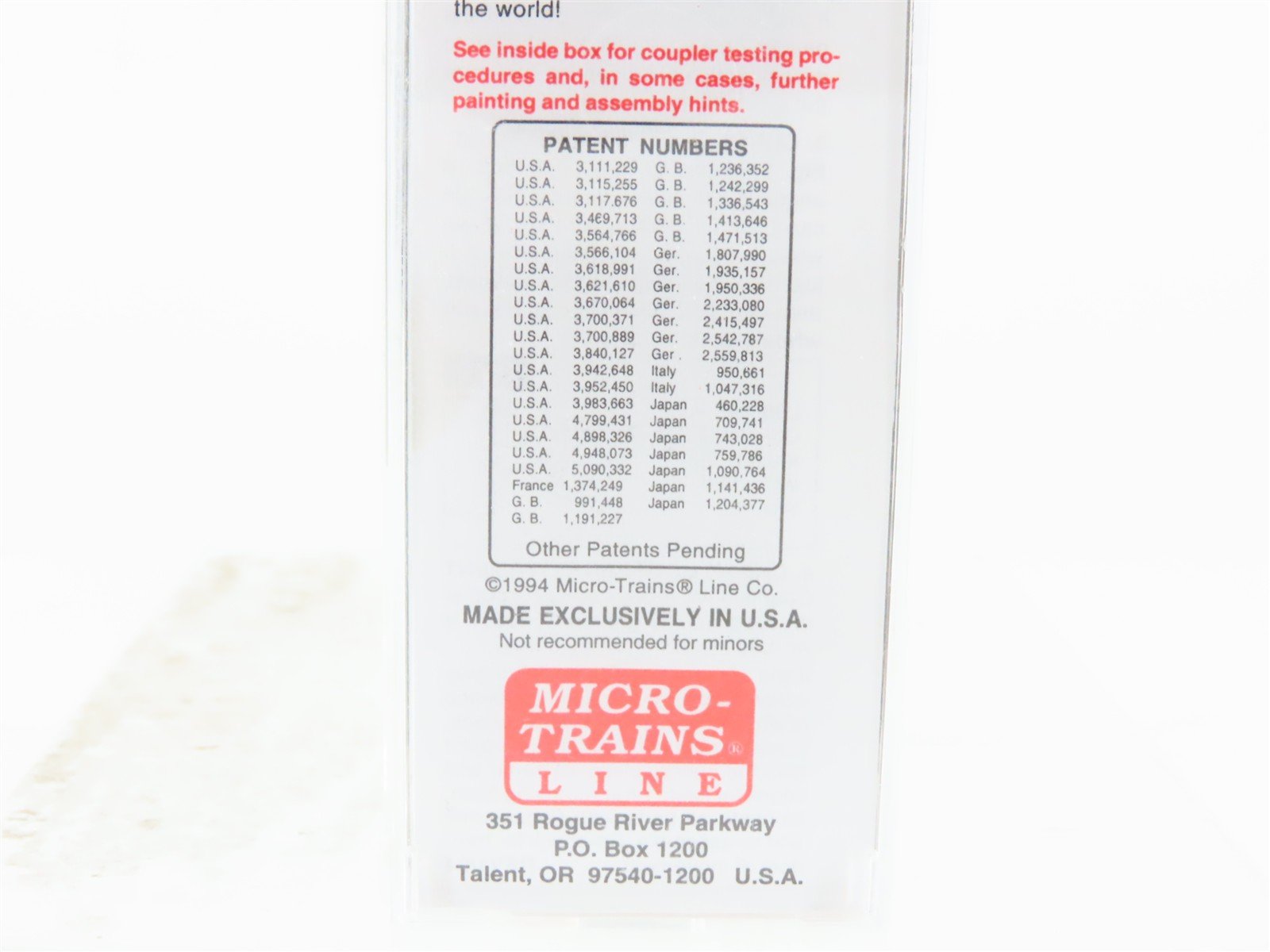 N Scale Micro-Trains MTL 32320 RDG Reading 50' Standard Boxcar #17059