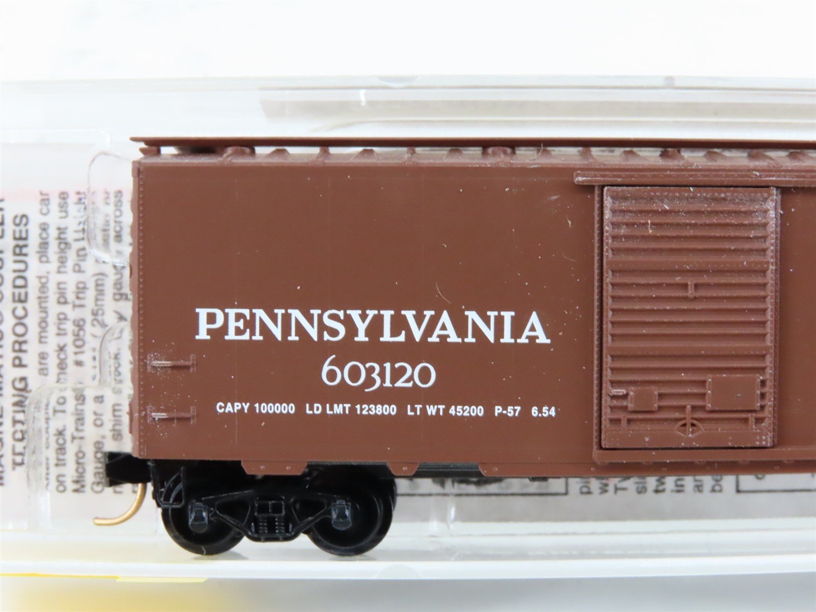 N Scale Micro-Trains MTL 20780/2 PRR Pennsylvania 40' Standard Boxcar #603120
