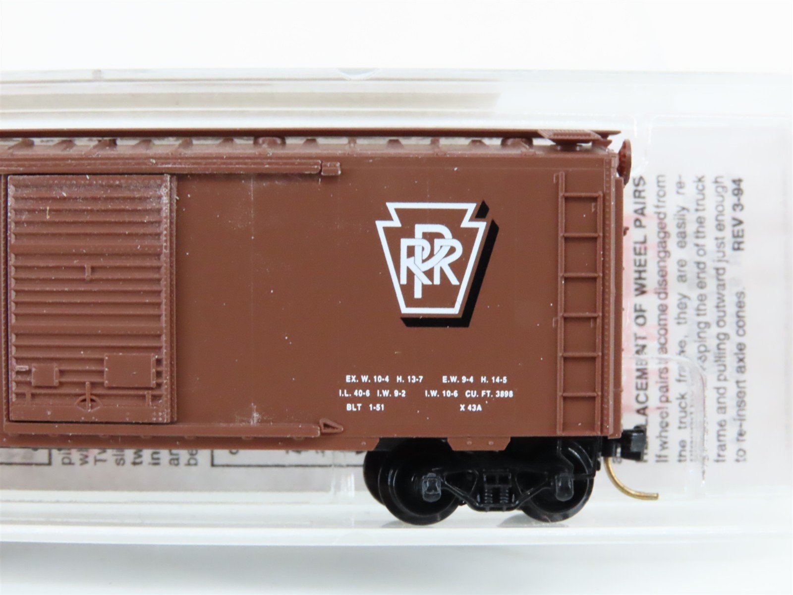N Scale Micro-Trains MTL 20780/2 PRR Pennsylvania 40' Standard Boxcar #603120