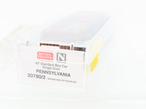 N Scale Micro-Trains MTL 20780/2 PRR Pennsylvania 40' Standard Boxcar #603120