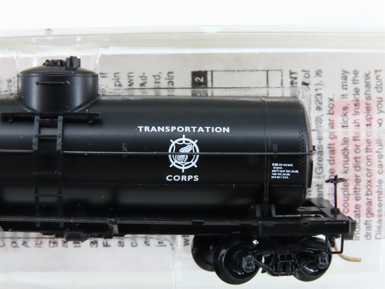 N Scale Micro-Trains MTL 65370 USAX US Army 36' Single Dome Tankcar #10986