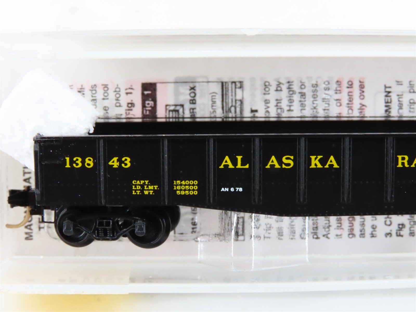 N Scale Micro-Trains MTL 46340 ARR Alaska Railroad 50' Gondola #13843