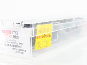 N Scale Micro-Trains MTL 46340 ARR Alaska Railroad 50' Gondola #13843