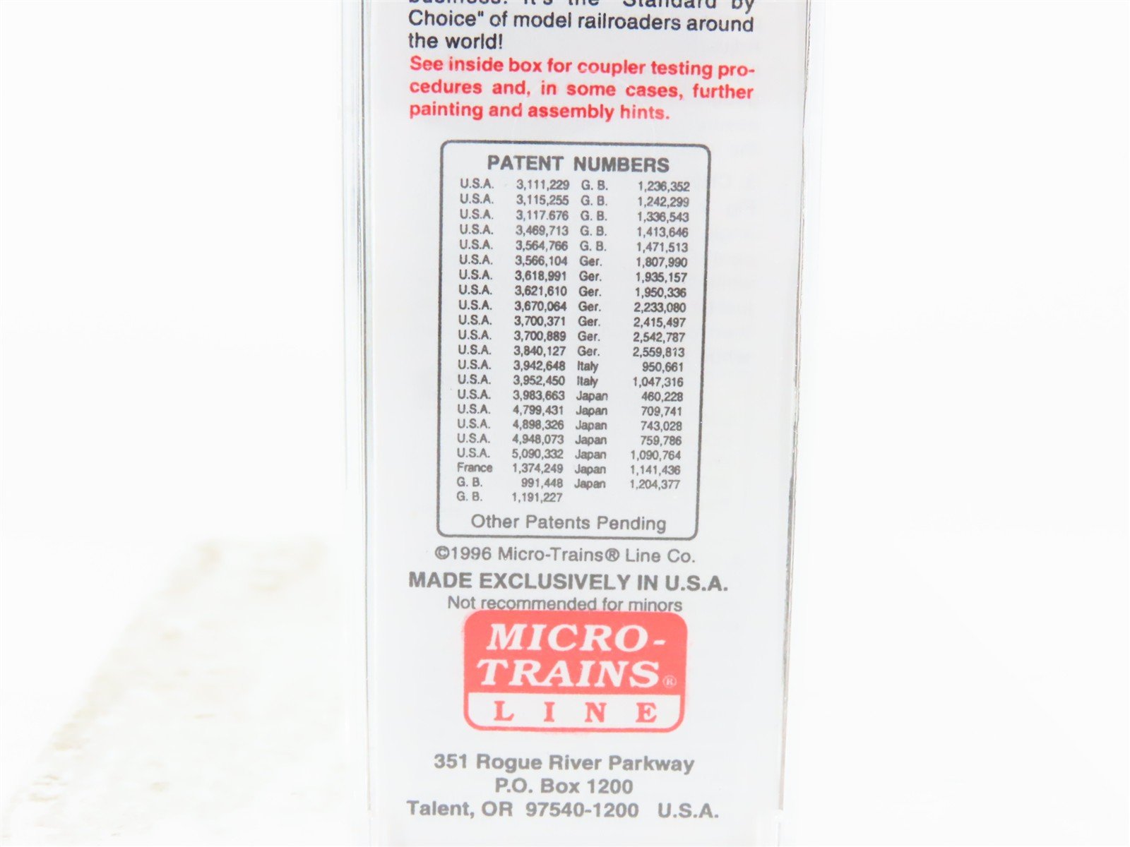 N Scale Micro-Trains MTL 75040 USLX Tropicana 50' Standard Boxcar #13085