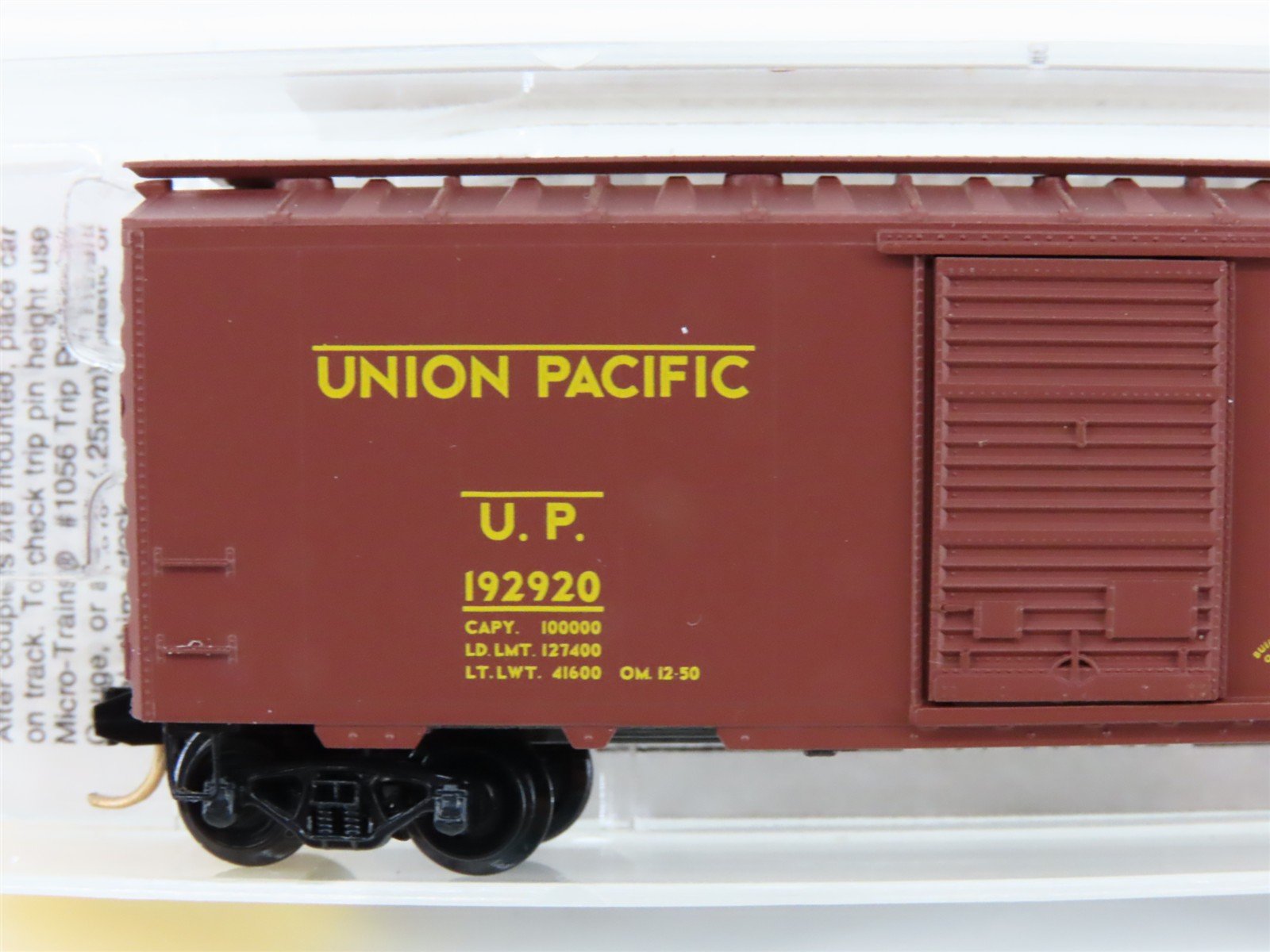 N Scale Micro-Trains MTL 20620 UP Union Pacific 40' Single Door Box Car #192920