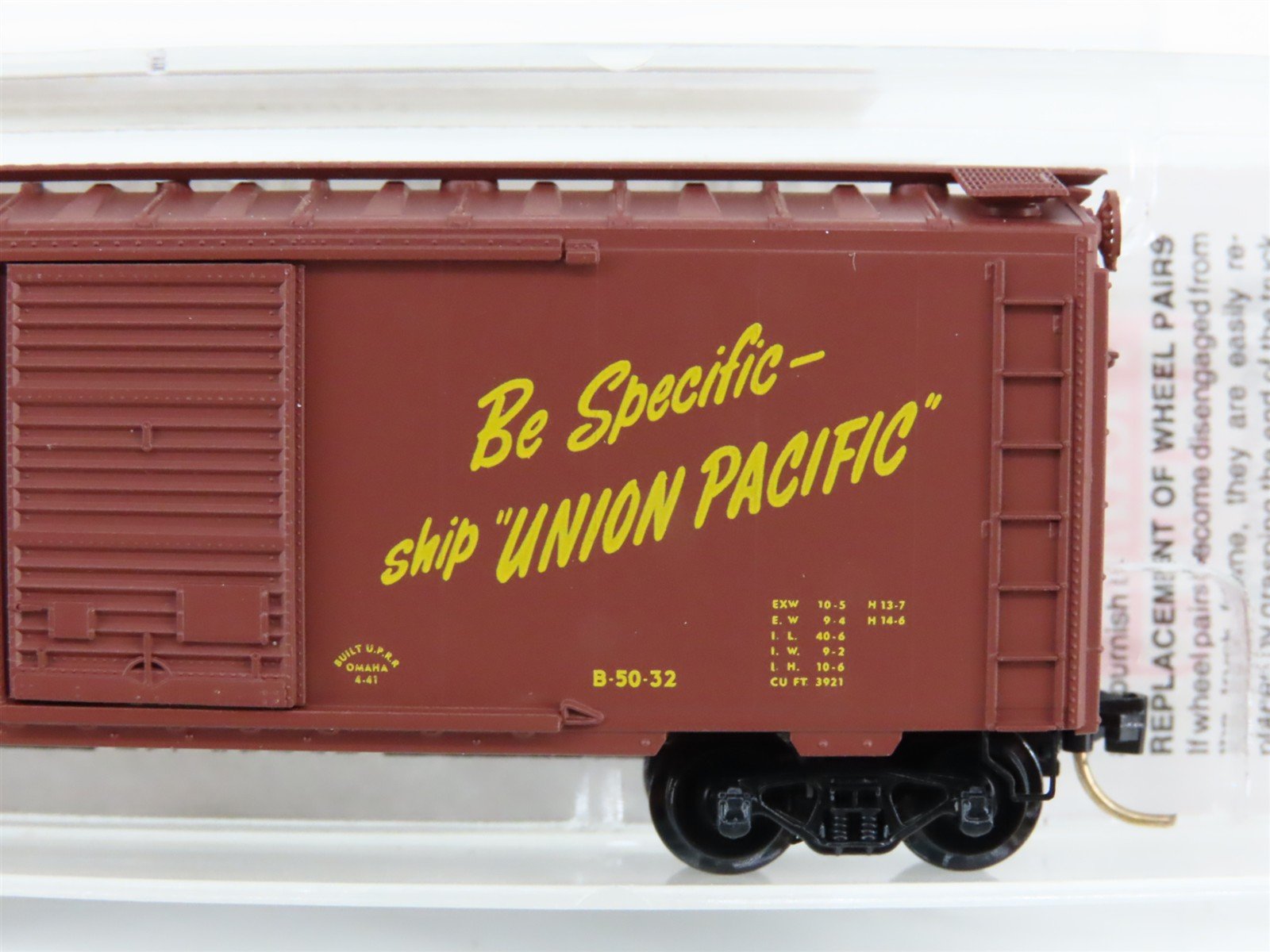 N Scale Micro-Trains MTL 20620 UP Union Pacific 40' Single Door Box Car #192920