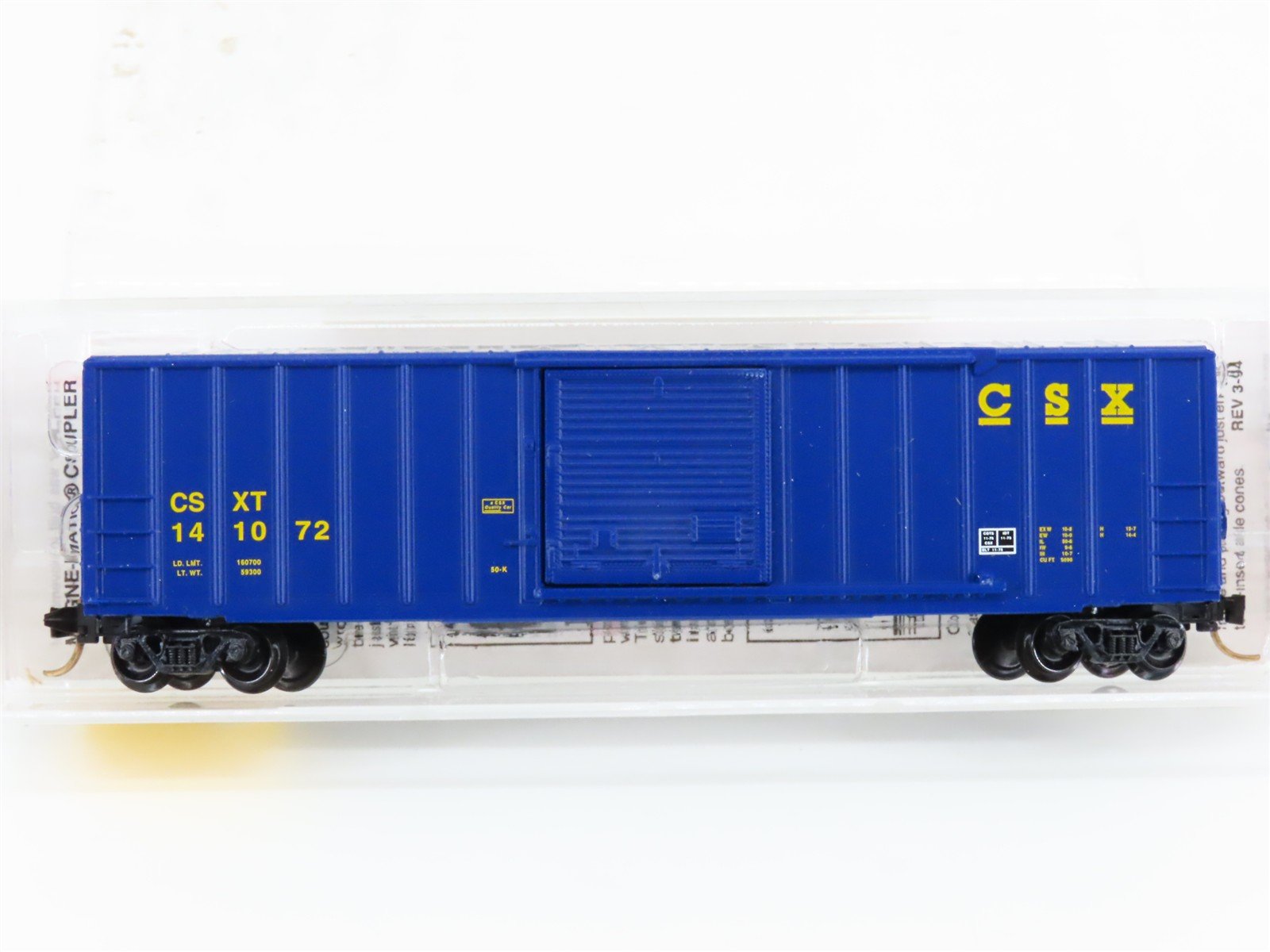 N Scale Micro-Trains MTL 25550/2 CSXT 50' Single Door Box Car #141072