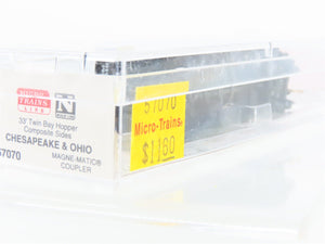 N Scale Micro-Trains MTL 57070 C&O Chesapeake & Ohio 2-Bay Hopper #55442