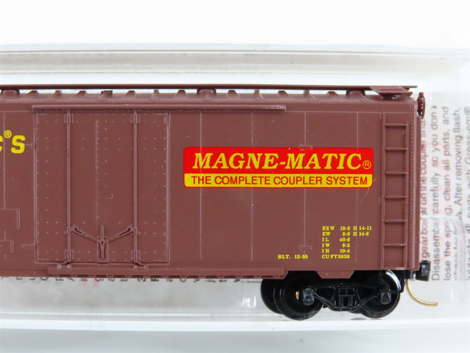 N Scale Micro-Trains MTL 21200 Route of the Magne-Matic's 40' Box Car #80
