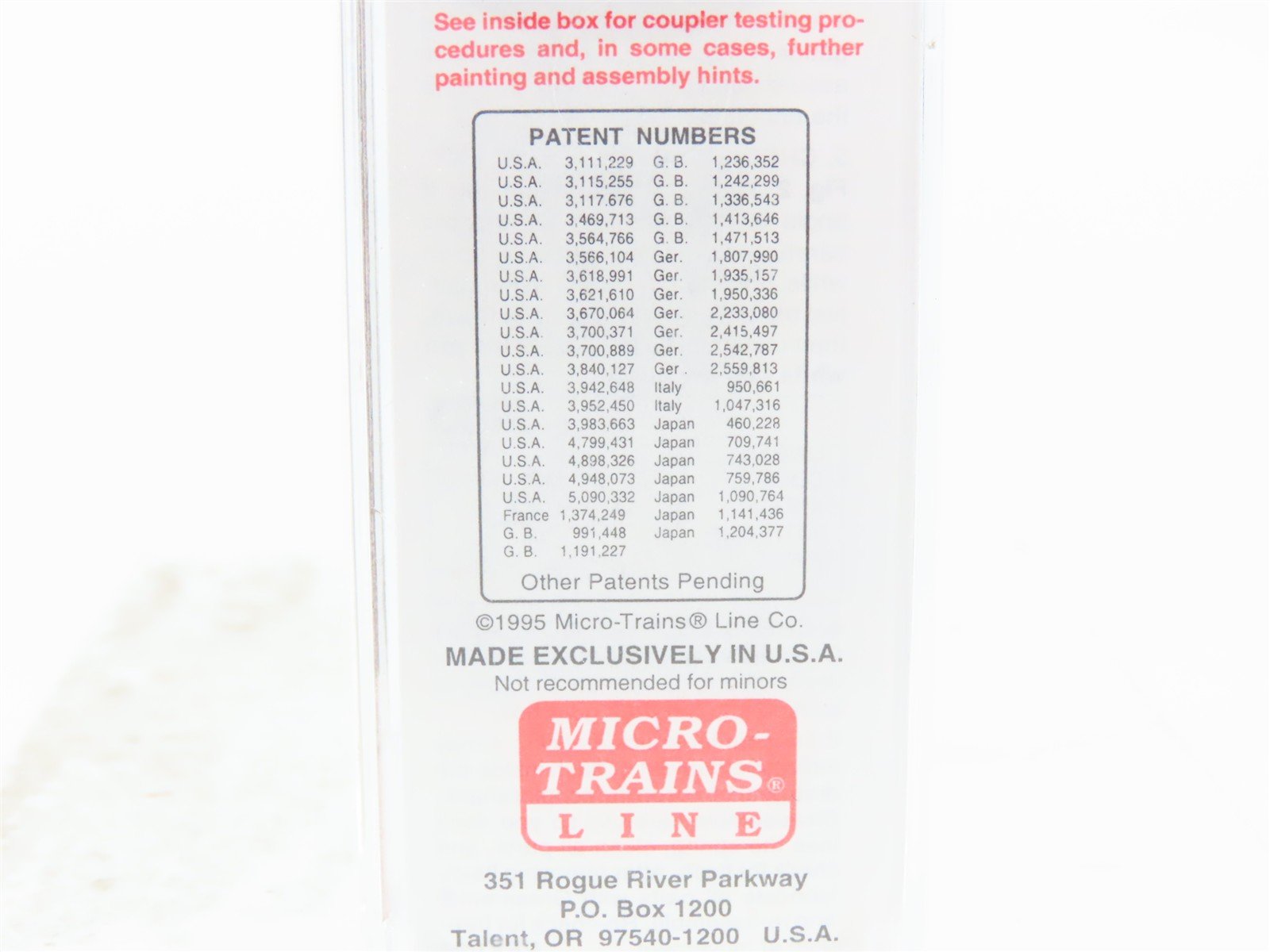 N Scale Micro-Trains MTL 21200 Route of the Magne-Matic's 40' Box Car #80