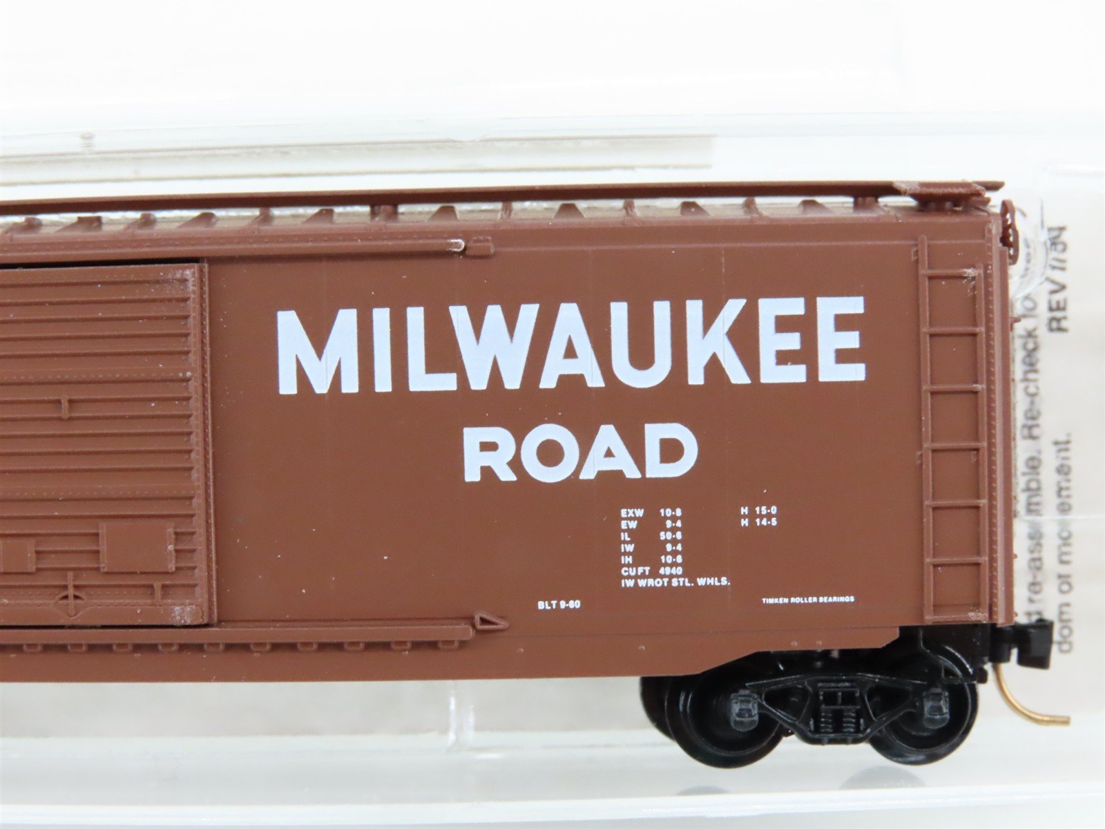 N Scale Micro-Trains MTL 33100 MILW Milwaukee Road 50' Box Car #12125