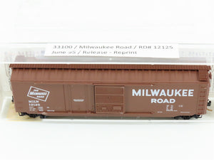 N Scale Micro-Trains MTL 33100 MILW Milwaukee Road 50' Box Car #12125