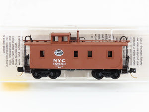 N Scale Micro-Trains MTL 51080 NYC New York Central 34' Wood Caboose #19551