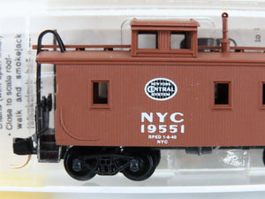 N Scale Micro-Trains MTL 51080 NYC New York Central 34' Wood Caboose #19551