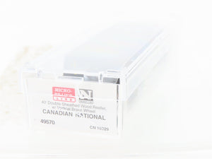 N Scale Micro-Trains MTL 49570 CN Canadian National 40' Express Reefer #10329