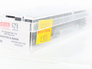 N Micro-Trains MTL 32330 BM Boston & Maine Milk 50' Plug Door Box Car #1919