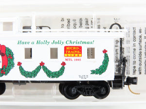 N Scale Micro-Trains MTL 51180 Christmas Holiday 1995 Wood 34' Caboose #5
