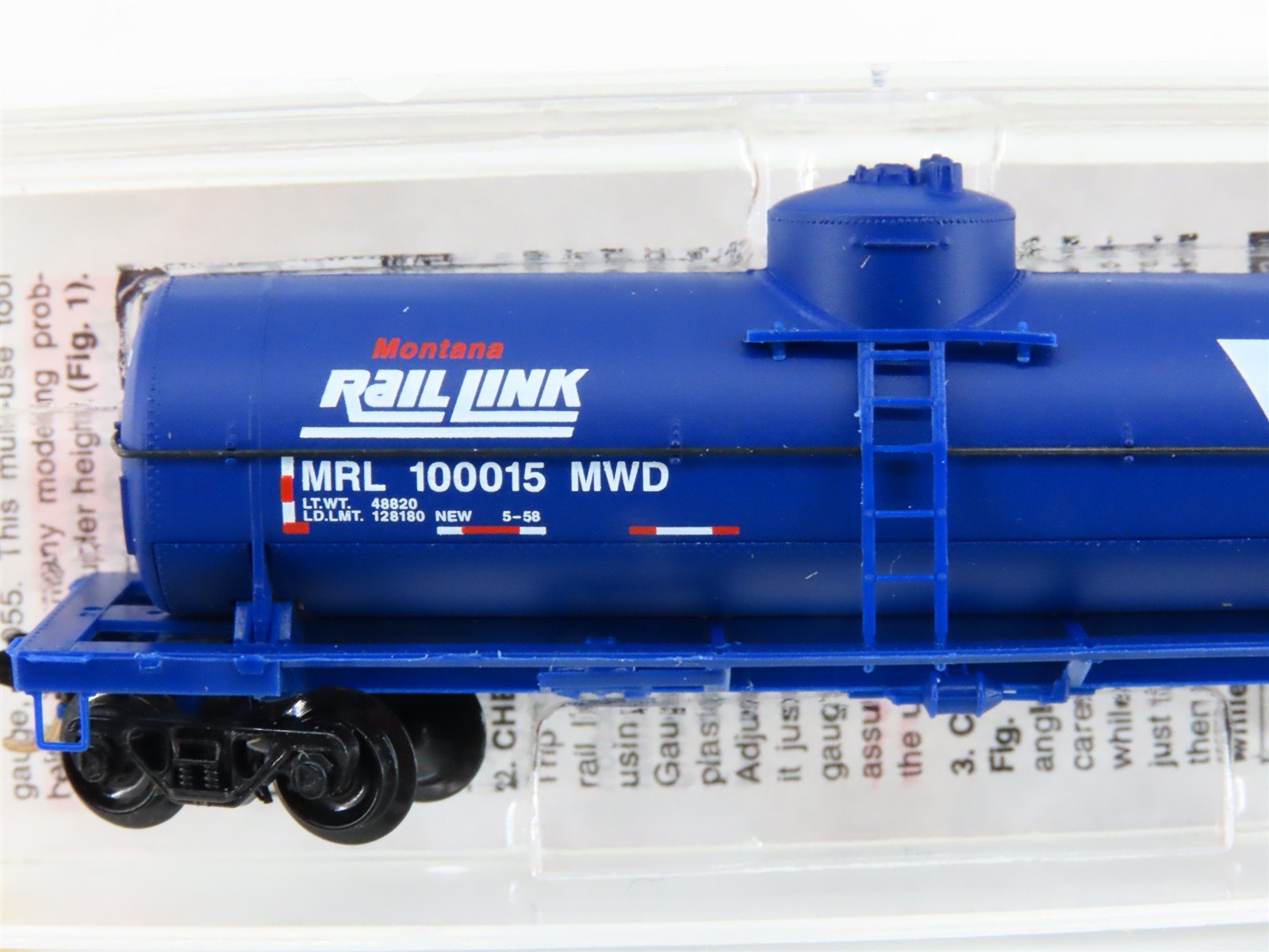 N Micro-Trains MTL 65390 MRL Montana Rail Link 39' Single Dome Tank Car #100015