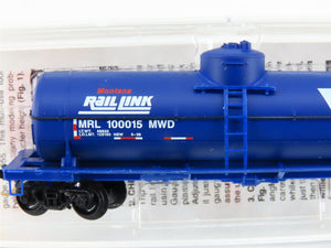 N Micro-Trains MTL 65390 MRL Montana Rail Link 39' Single Dome Tank Car #100015