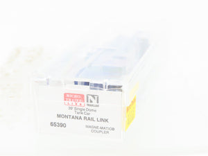 N Micro-Trains MTL 65390 MRL Montana Rail Link 39' Single Dome Tank Car #100015
