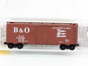 N Micro-Trains MTL 20346/1 B&O Baltimore & Ohio 40' Single Door Box Car #470699