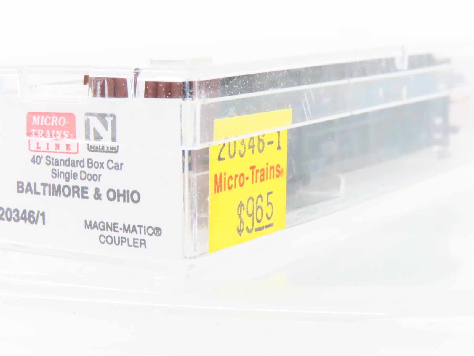 N Micro-Trains MTL 20346/1 B&O Baltimore & Ohio 40' Single Door Box Car #470699